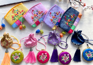 Ensemble 3 Pièces Brodé Inspiration Coréenne