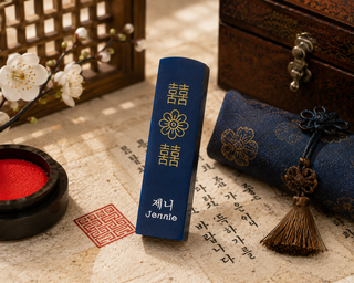 Tampon Coréen Personnalisé en Hangul | Dojang Gravé sur Pierre