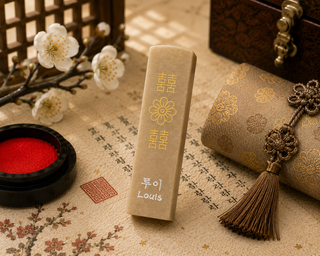 Tampon Coréen Personnalisé en Hangul | Dojang Gravé sur Pierre