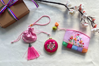 Ensemble 3 Pièces Brodé Inspiration Coréenne