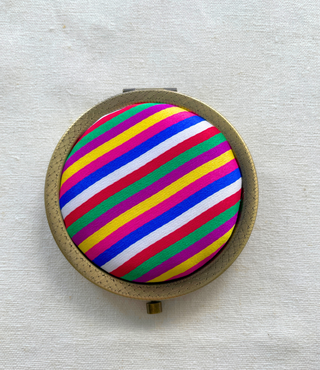 Miroir compact en tissu traditionnel coréen