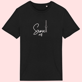 SEOUL - TEESHIRT (BLACK) - La Bouclette