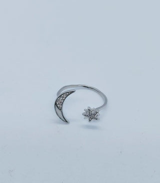 Bague demi lune en argent 925 - La Bouclette