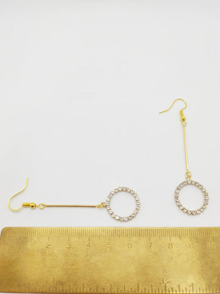 Boucles d'oreilles cercles en suspens - La Bouclette