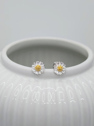 Boucles d'oreilles en argent 925  Marguerite - La Bouclette