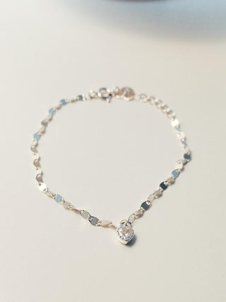 Bracelet en argent 925 coeur - La Bouclette