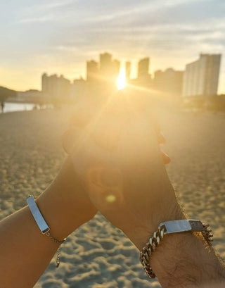 Bracelet gravé couple - La Bouclette