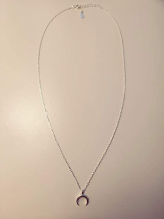 Collier en argent 925 en forme de demi lune - La Bouclette