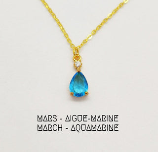 Collier pierre de naissance - La Bouclette