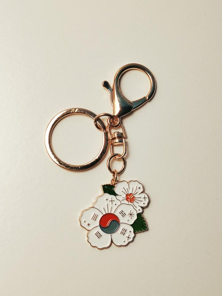 Porte-clés fleur coréenne - La Bouclette